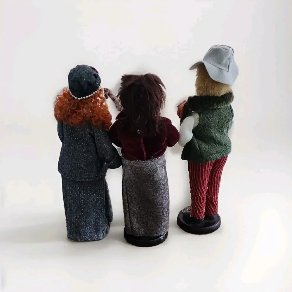 Sharon, Simon, Veronica Christmas Carolers Multicolor People Figurines Set of 3